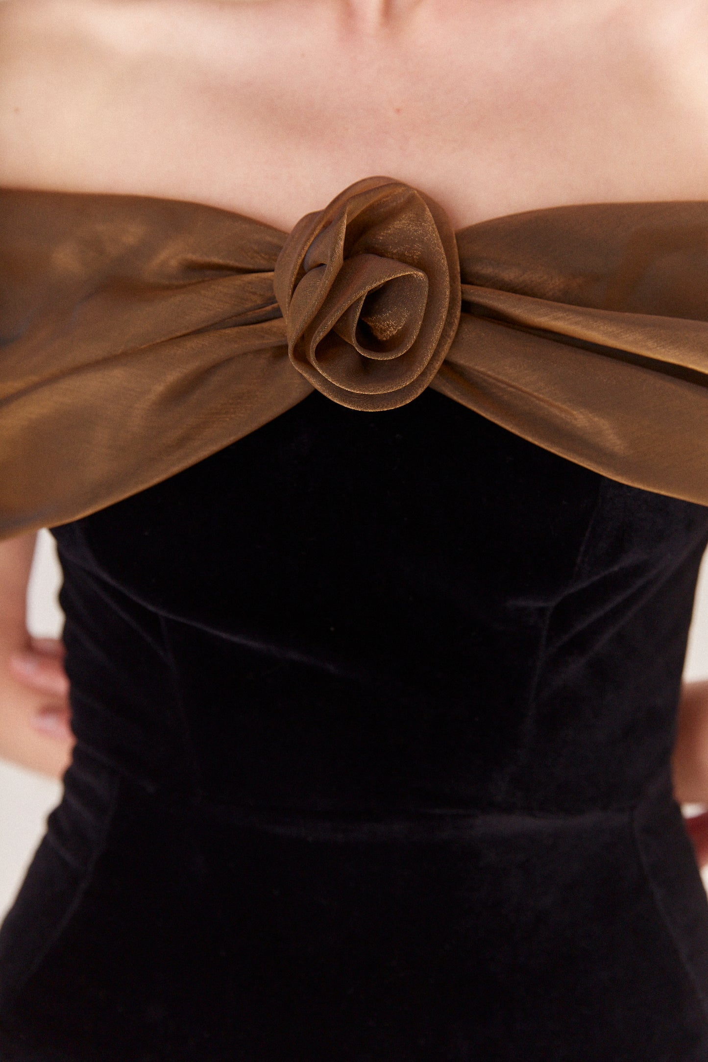 Carterier Black and Gold Signature Up-cycled Cocktail Romper