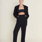 Carterier Midnight black '90s Suit - Men's Suit Reworked for Women