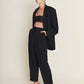 Carterier Midnight black '90s Suit - Men's Suit Reworked for Women