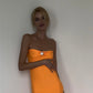Carterier Capri Mermaid Mercy Slip Dress with Giant Swaroski Motif