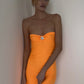 Carterier Capri Mermaid Mercy Slip Dress with Giant Swaroski Motif