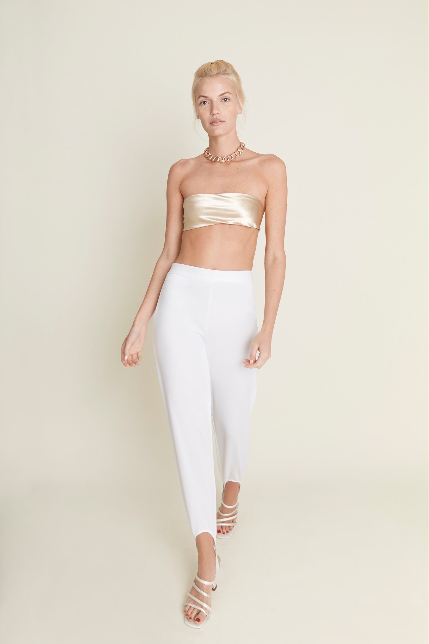 Carterier Monaco White Stirrup Trousers