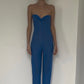 Silk Road Electric Blue multi-function Jumpsuit and detachable Foxsleeves