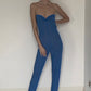 Silk Road Electric Blue multi-function Jumpsuit and detachable Foxsleeves