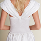 Carterier Pearl White Off-the-Shoulder Makeshift Dress to Top and Skirt