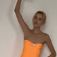 Carterier Capri Mermaid Mercy Slip Dress with Giant Swaroski Motif