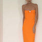 Carterier Capri Mermaid Mercy Slip Dress with Giant Swaroski Motif